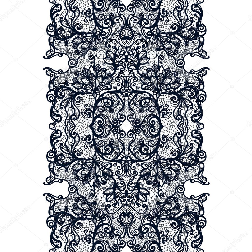 Abstract lace ribbon