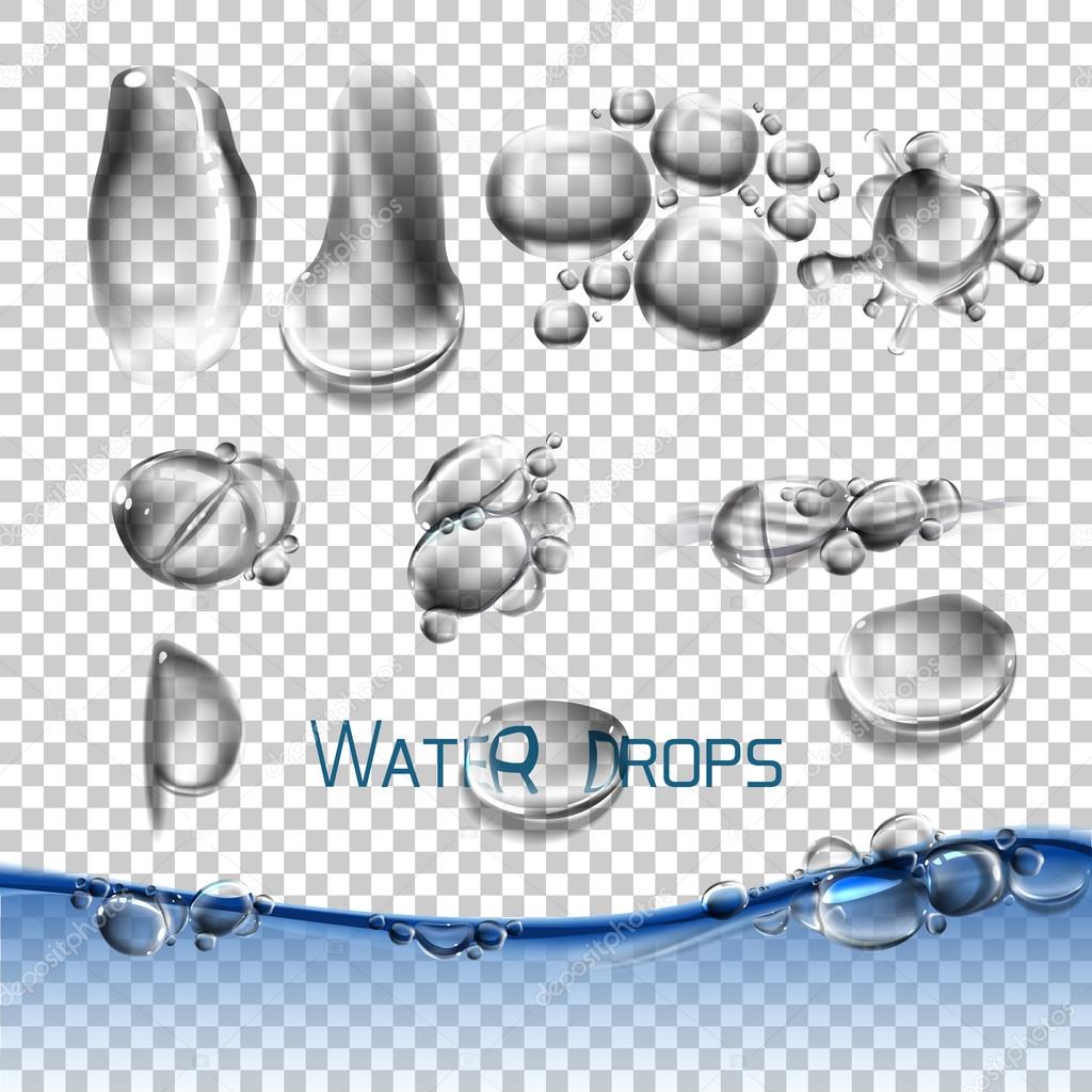 Set water drops