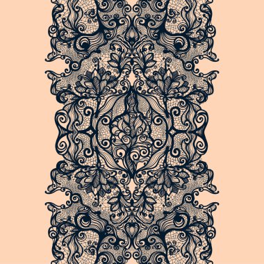 Abstract lace ribbon pattern