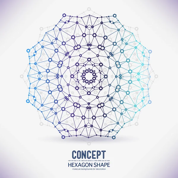 Composition abstraite du cercle géométrique — Image vectorielle