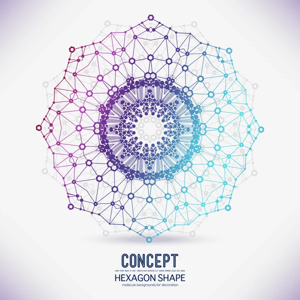 Composizione astratta del cerchio geometrico — Vettoriale Stock