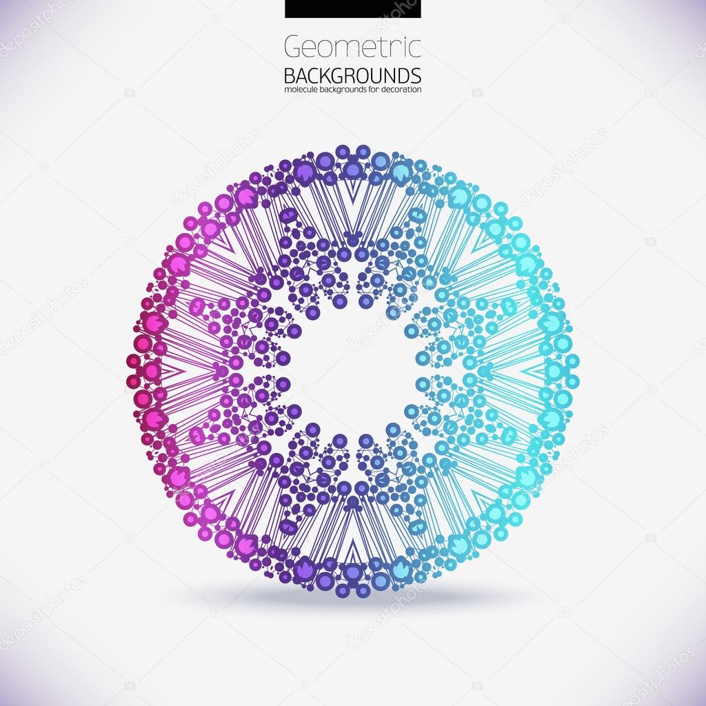 Abstract geometric circle composition