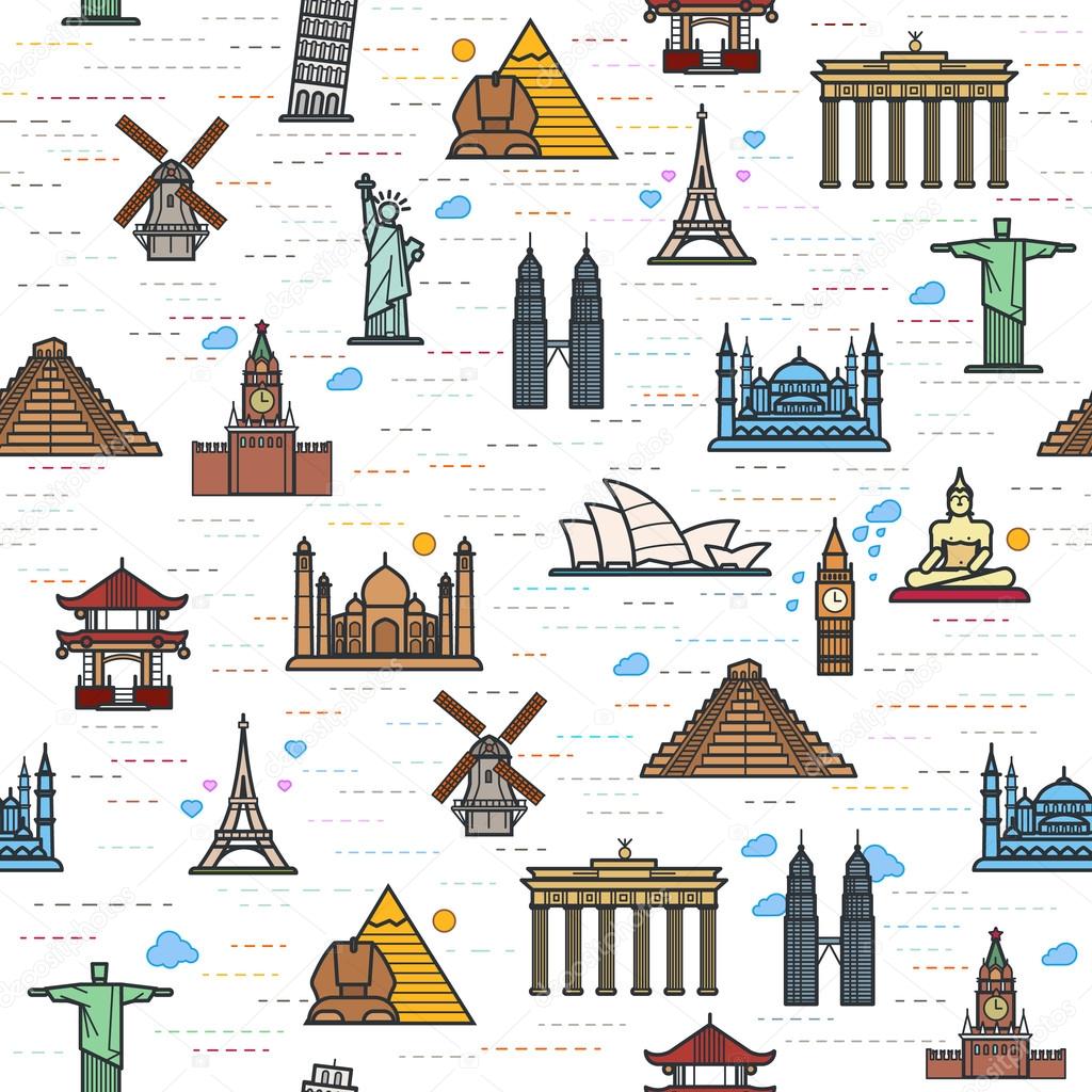 world attractions pattern