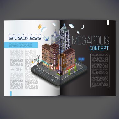 magazine, brochure business template