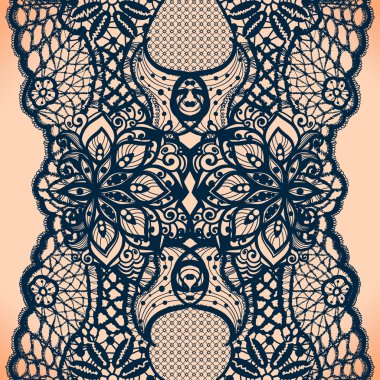 soyut dantel kurdele seamless modeli