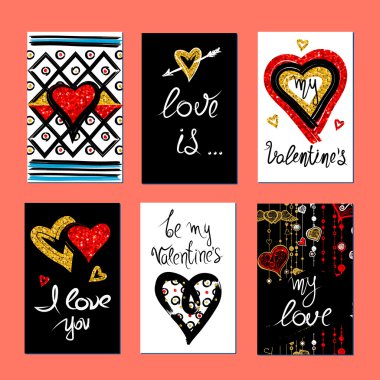 Sevgililer Günü tebrik kartı.