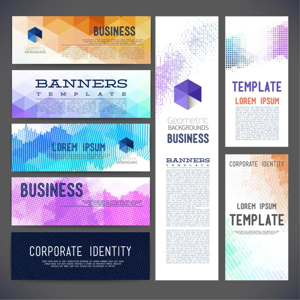 Banners vector template brochure, element, page, leaflet — Stock Vector