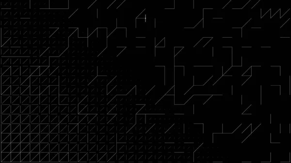 Futuristic Abstract Geometrical Pattern Illustration Black White Modern Technology Information Stock Image