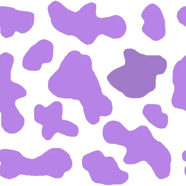 Patrón de tela de impresión de vaca sin costura dibujada a mano de acuarela, colores violeta púrpura pastel blanco negro. vaquero vaca chica occidental fondo ilustración diseño, granja de leche fondo de pantalla. —  Fotos de Stock