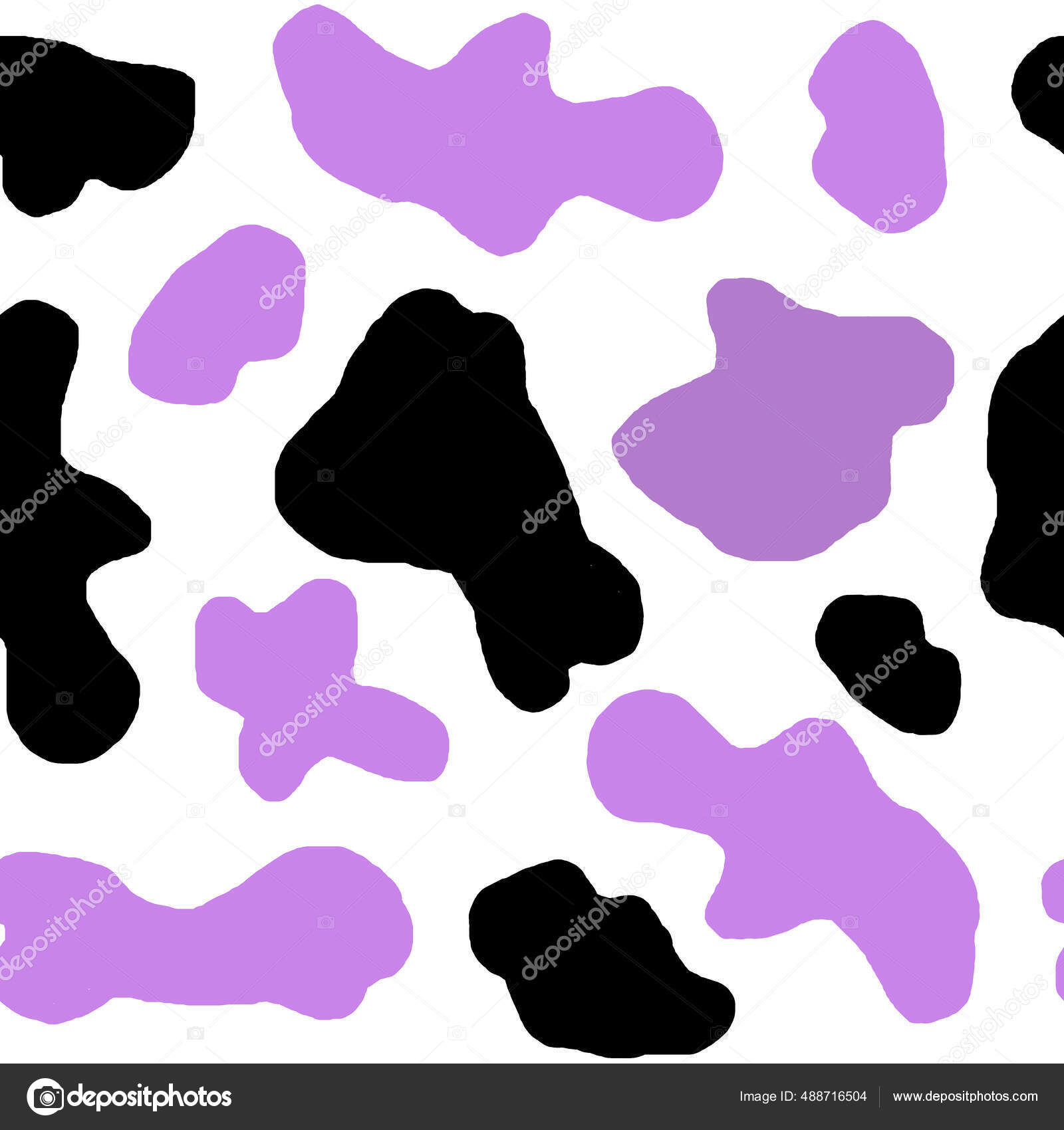 손으로 짠 물감없는 소의 섬유 패턴은 검은 색 파스텔 보라색이었다. 카우보이 소년 서부 배경 삽화 디자인, 우유 농장 벽지. — 스톡  사진 © MarynaLagmar #488716504, image size:1600x1700