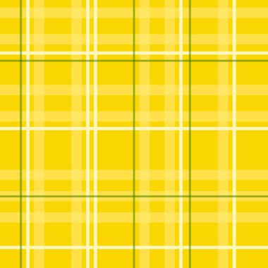 Ekose tartan oduncu süsüsüyle kusursuz desen. Sıcak sarı turuncu bej kahverengi gingham bufalo desenli. Şükran Günü için ambalaj kağıdı dekorasyonu. Soyut geometrik geleneksel