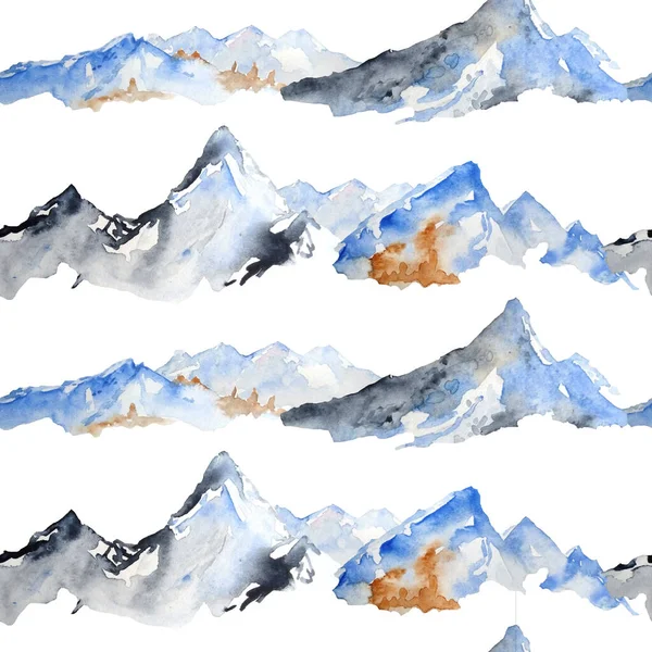 Suluboya el, mavi kış sıradağlarının zirveleriyle pürüzsüz bir desen çizmiş. Açık havada kayak yapmak turizm konsepti. Doğa soğuk hava tepeleri. — Stok fotoğraf