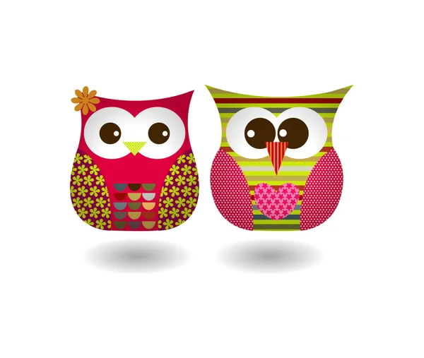 De couple hibou — Photo