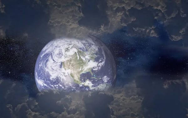 Planeten Jorden Höljd Moln — Stockfoto