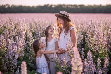 Genç anne, mor bir adaçayı tarlasında iki kızını kucaklıyor. Saman şapkalı, beyazlar içinde. Kadınlar sevgiyle kızlara sarılır, okşar, öperler. Şehir dışında yürüyüşler, hafta sonu seyahatleri. Boşluğu kopyala