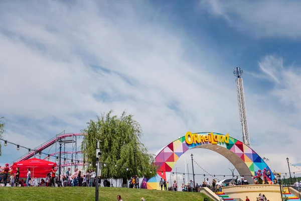 Orhey Moldavie 2021 Parc Attractions Orheiland Dans Ville Orhei Moldavie — Photo