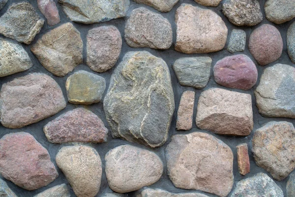 Natural Big Textured Stone Fragment Colored Stonewall Background — Stock Photo, Image