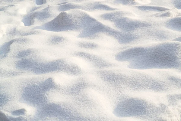 Textura Nieve Día Claro Soleado Fondo Natural Pequeños Bultos Nieve — Foto de Stock