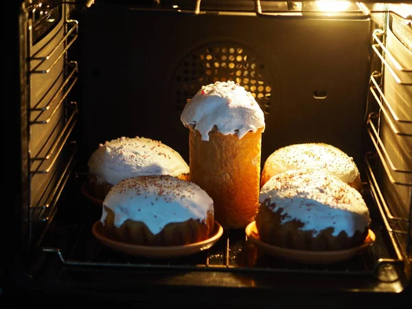 Gâteaux Faits Maison Gâteaux Pâques Préparés Pour Dimanche Pâques Une — Photo