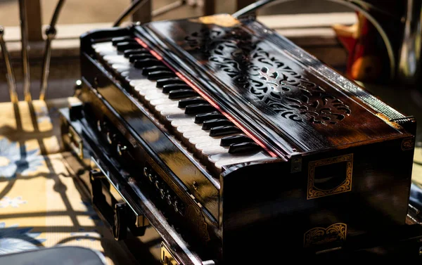 Harmonium Indický Klasický Hudební Nástroj — Stock fotografie