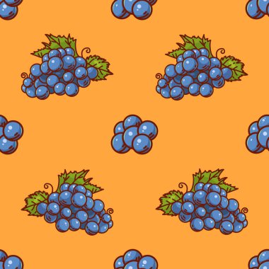 Üzüm deseni. Sarıda güzel bir yaz geçmişi var. Kumaş, tabak ya da kağıt basmak için birebirdir..