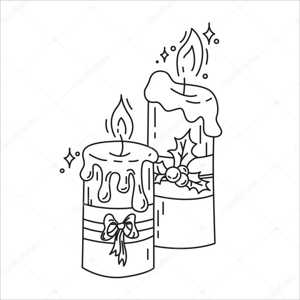 Vettoriale stockDisegno Bianco Nero Candele Natale Disegnato Mano Clip Art  Adatto di ©Viktoriia_21 #443779516, image size:1024x1024