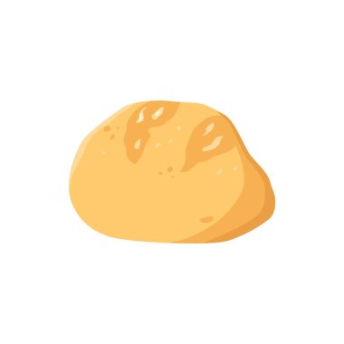 Ev yapımı ekmeğin vektör çizimi. Klip sanatı.