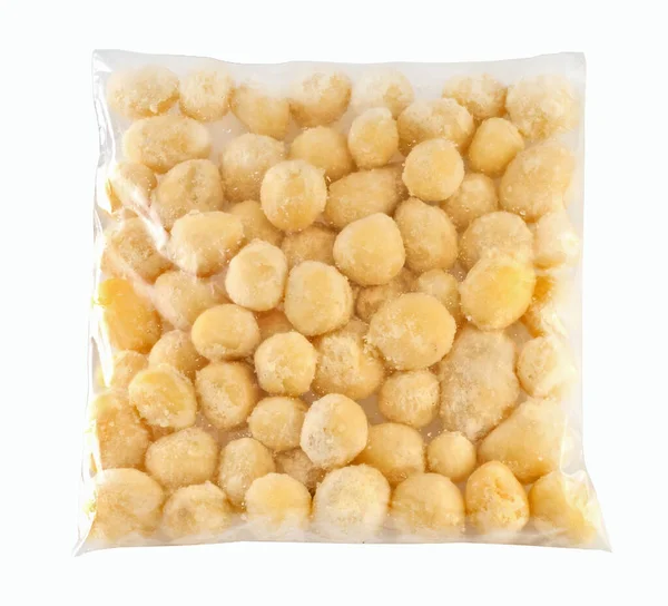 ビニール袋で冷凍ジャガイモ クリッピングパス — ストック写真