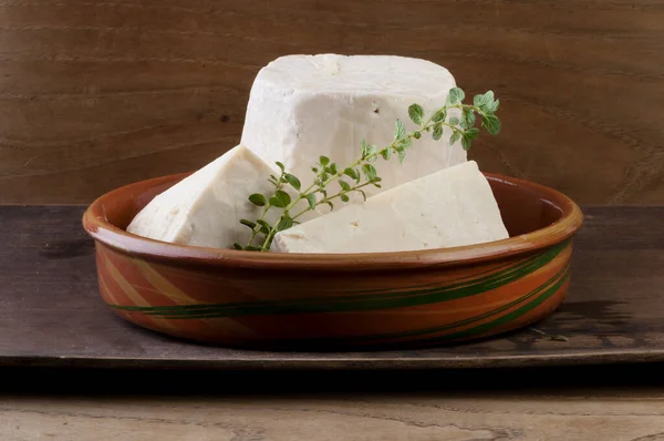 Formaggio Bianco Greco Tradizionale Base Latte Capra Pecora — Foto Stock