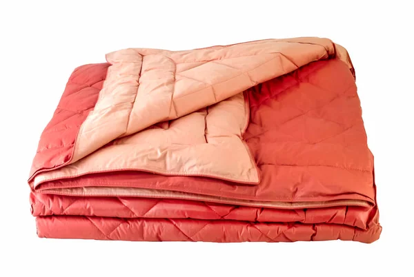 Orange Duvet Isolated Clipping Path — Stock Photo, Image