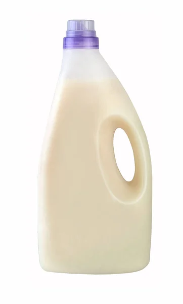 Plastikowa Butelka Detergentu Ścieżka Wycinania — Zdjęcie stockowe