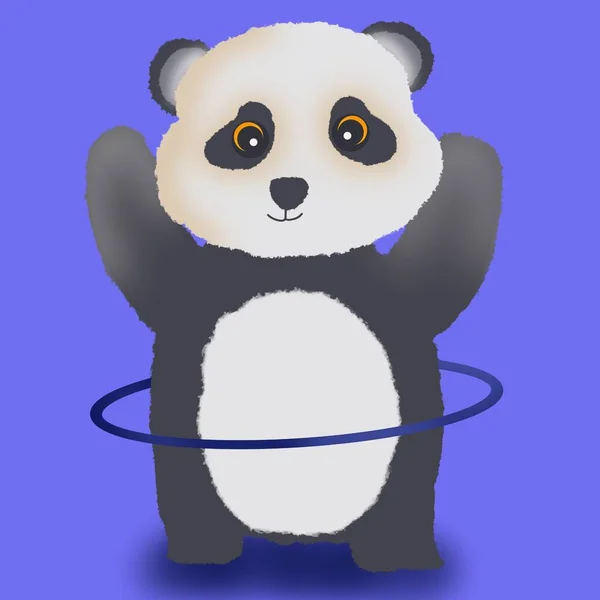 Panda Sportolni Megy — Stock Fotó
