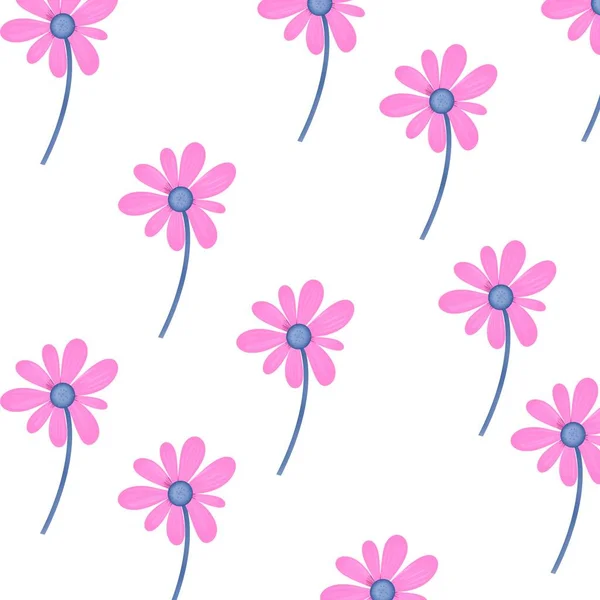 Schnittmuster Mit Blüten Und Blütenblättern Geschenk Für Ein Sanftes Mädchen — Stockfoto