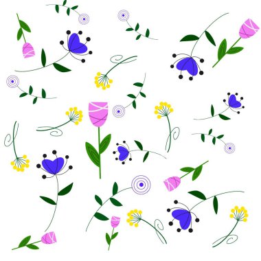 farklı renklerin deseni. bitki dokusu tomurcuğu ve taç yaprakları