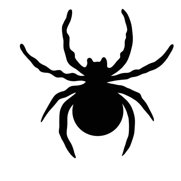 Patrón Arañas Halloween Insectos Negros Fobia Muchas Piernas Tentáculos — Foto de Stock