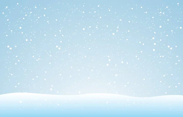 Fiocchi Neve Sfondo Invernale Poster Natale Paesaggio Invernale Progettazione Vettoriale — Vettoriale Stock