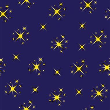 hediye paketleme kağıdı ve vektör illüstrasyonunda yıldızlar pürüzsüz desen.