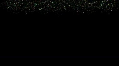 Konfeti hareketi grafiği 3D görüntüleme ile parlayan parçacık alfa yolu içerir.