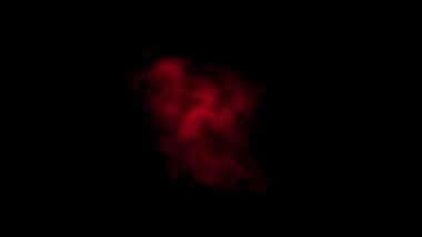 3D görüntüleme özellikli kırmızı duman parçacık etkisi görüntüsü alfa yolu içerir.