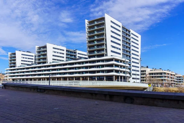 Kronos Apartment Building Navigable Canal Marina Badalona — Stock Photo, Image