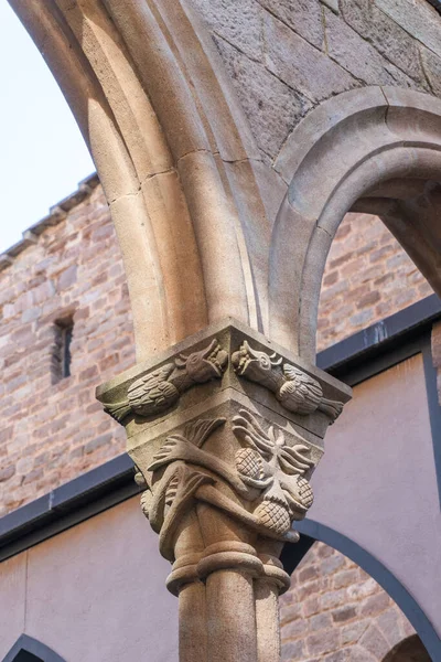 Claustro Castelo Cardona Está Localizado Cidade Cardona Província Barcelona Espanha — Fotografia de Stock