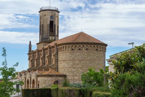 Sant Cebria Tiana Chiesa Parrocchiale Tiana Maresme Barcellona Spagna Protetta — Foto Stock