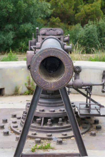 Artillerimaskingevär Bunker Begreppet Krigets Fasa — Stockfoto