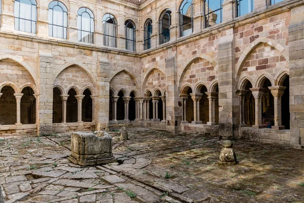 Palencia España Agosto 2021 Claustro Del Monasterio Santa Maria Real — Foto de Stock