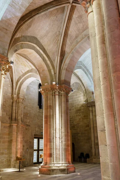 Palencia Hiszpania Sierpnia 2021 Santa Maria Real Klasztor Aguilar Campoo — Zdjęcie stockowe