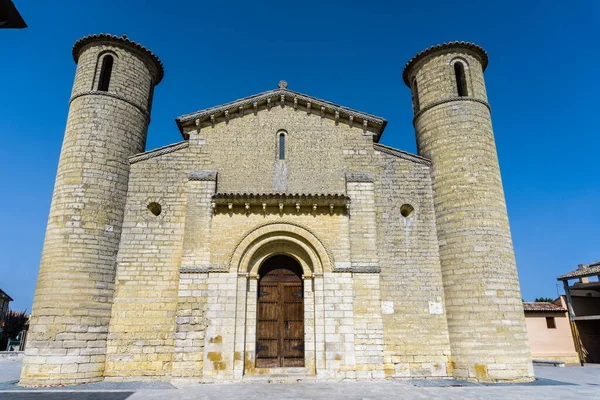 Veduta Della Chiesa San Martin Tours Durante Camino Santiago Fromista — Foto Stock