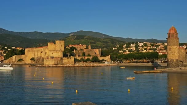 Collioure Pyrenees Orientales Occitanie Perancis — Stok Video