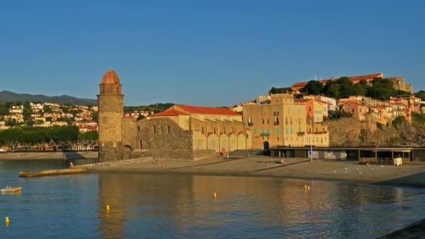 Collioure Pireneje Oriantales Occitanie Francja — Wideo stockowe