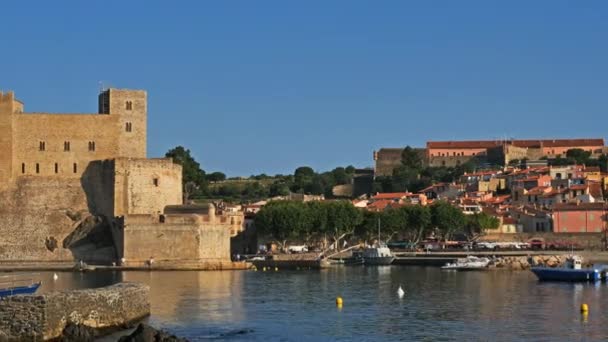 Collioure Pireneusok Orientales Occitanie Franciaország — Stock videók