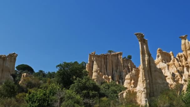 Hoodoos Ille Sur Tet Pireneusok Orientales Occitanie Franciaország — Stock videók